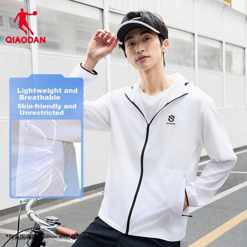 Jordan Sun Protection Clothing Men 2025 Summer UV Protection UPF100+ Skin Jacket...