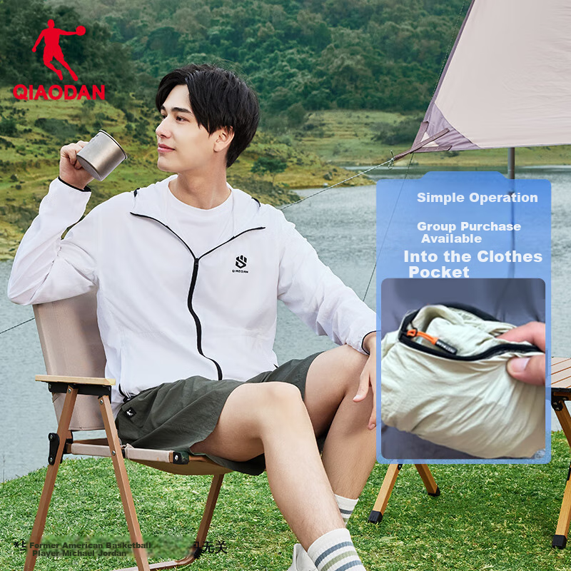 Jordan Sun Protection Clothing Men 2025 Summer UV Protection UPF100+ Skin Jacket...