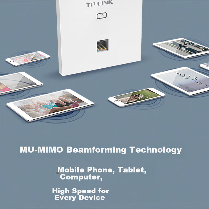 TP-LINK AX1500 Dual-Band Gigabit Whole-House WiFi 6 Panel AP Router, POE Power S...