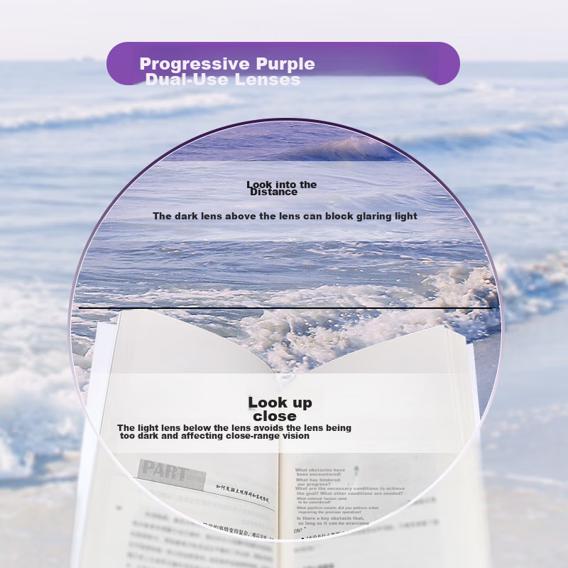 Mr. Pu Anti-Blue Light Reading Glasses for Women, Bifocal Fashionable Imported R...