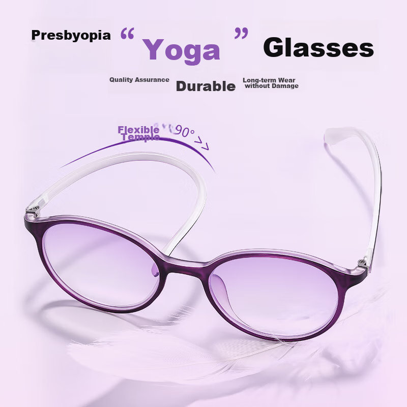 Mr. Pu Anti-Blue Light Reading Glasses for Women, Bifocal Fashionable Imported R...