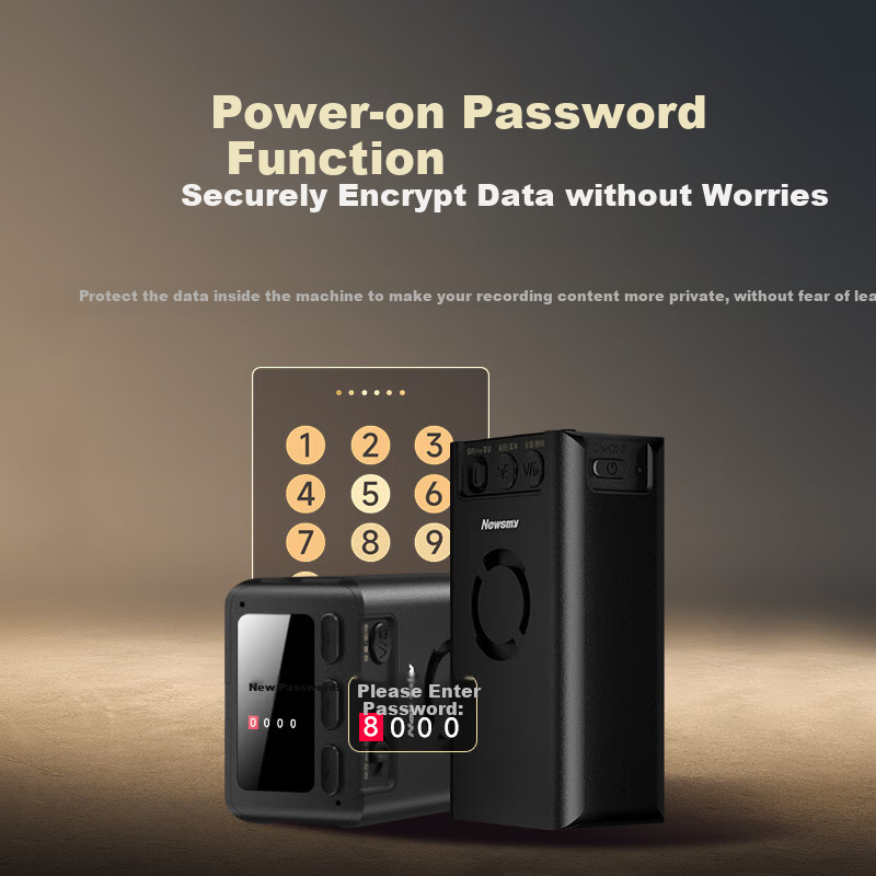 Newsmy Voice Recorder W8 128G Large Capacity 700 Hours Long-lasting Recording 7-...