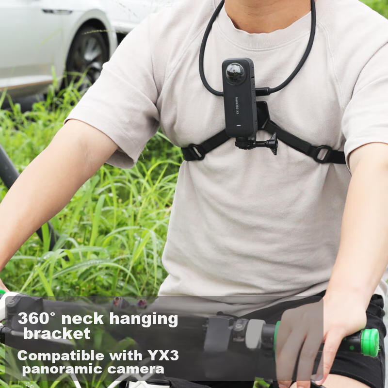 Qiyeh Neck Strap Mount Compatible with Insta360 X5 Panoramic Action Camera, Inst...