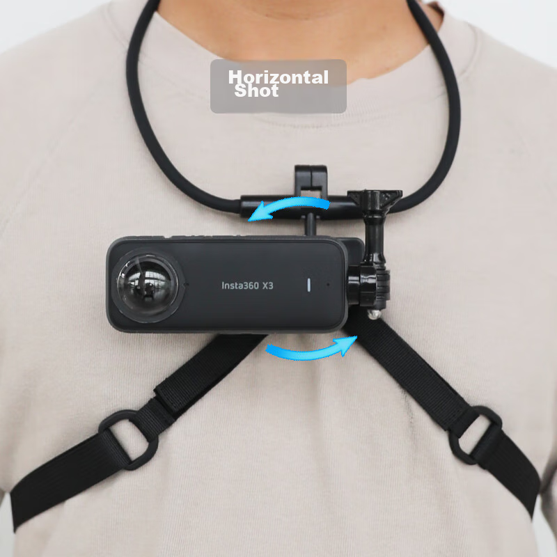 Qiyeh Neck Strap Mount Compatible with Insta360 X5 Panoramic Action Camera, Inst...