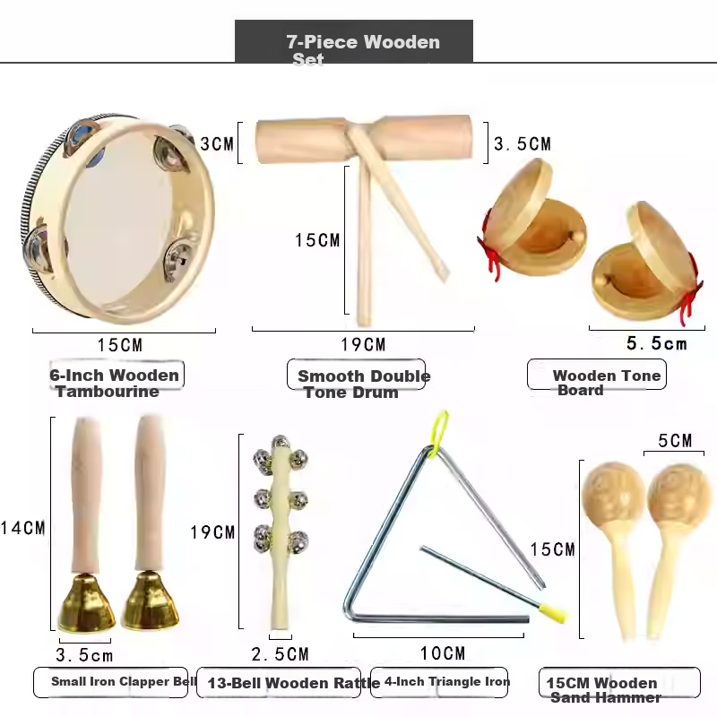 Man'er Musical Instruments Kindergarten Orff Music Teaching Set, Percussion Inst...