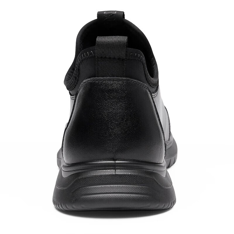 Qiangren Men's Comfortable Cowhide Outdoor Travel Leather Shoes Running Shoes JD...