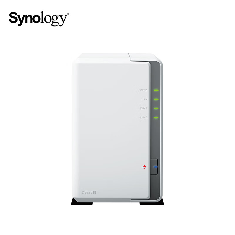 Synology DS223j Dual-Bay NAS Network Storage Server, Private Cloud, Smart Album,...