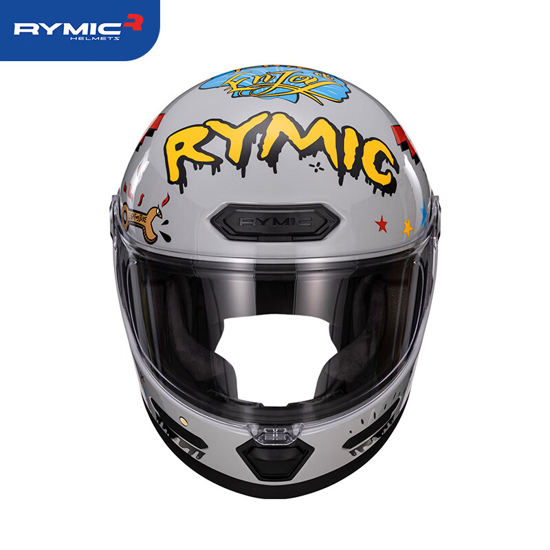 RYMIC Retro Motorcycle Full Face Helmet 3C Certified Unisex Motorbike Riding Hel...