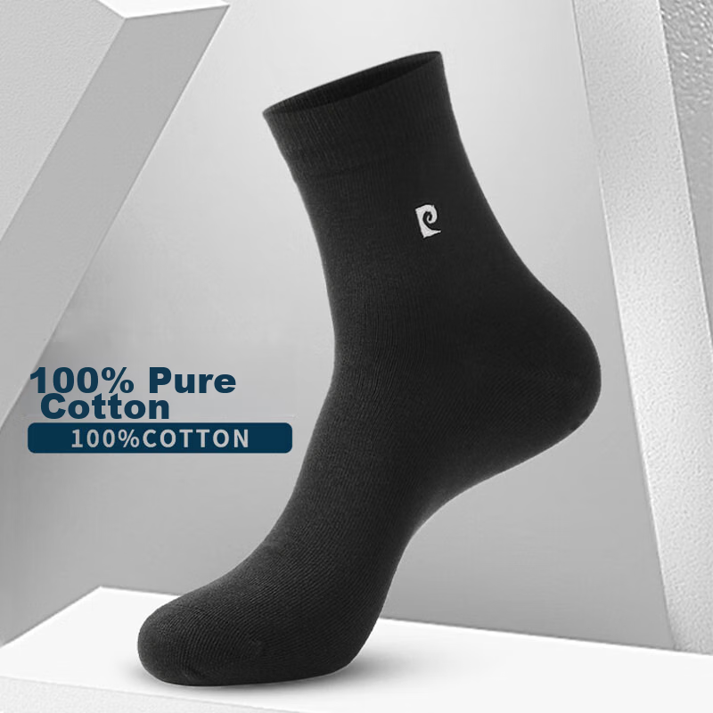 Pierre Cardin Socks for Men, Summer 100% Pure Cotton, Antibacterial And Odor-Res...