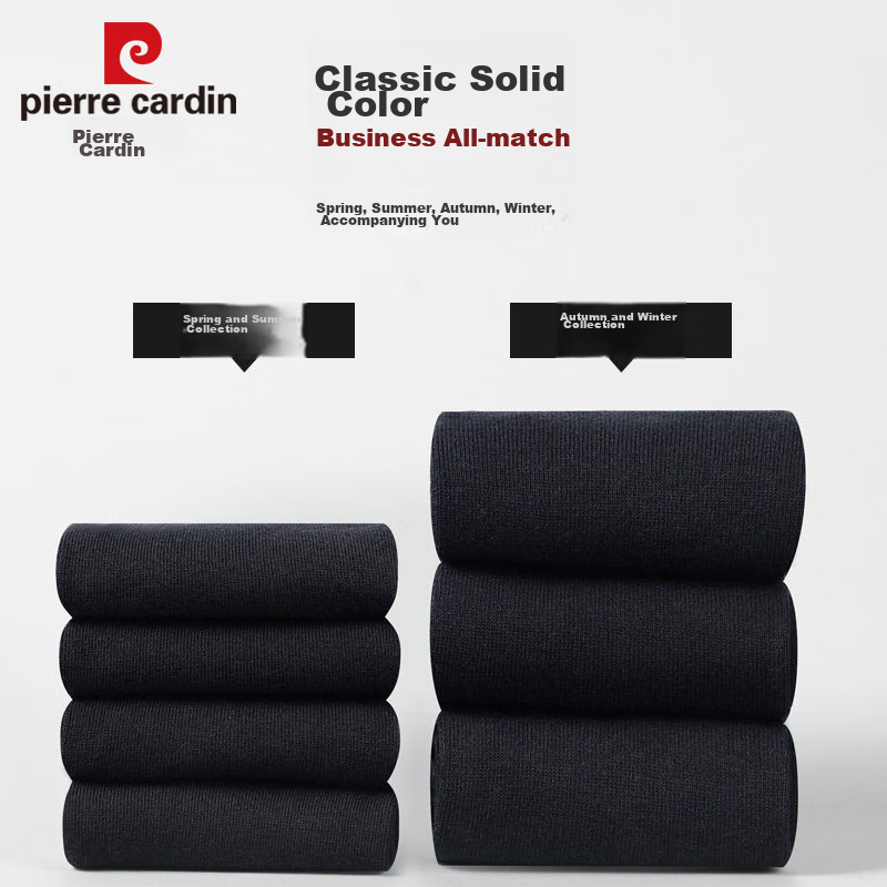 Pierre Cardin Socks for Men, Summer 100% Pure Cotton, Antibacterial And Odor-Res...