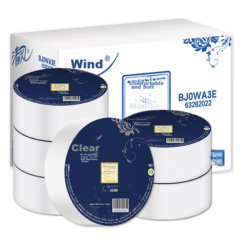 Qingfeng Youxin Toilet Paper, 3-Ply, 510g*6 Rolls, Large Roll, Commercial Use fo...