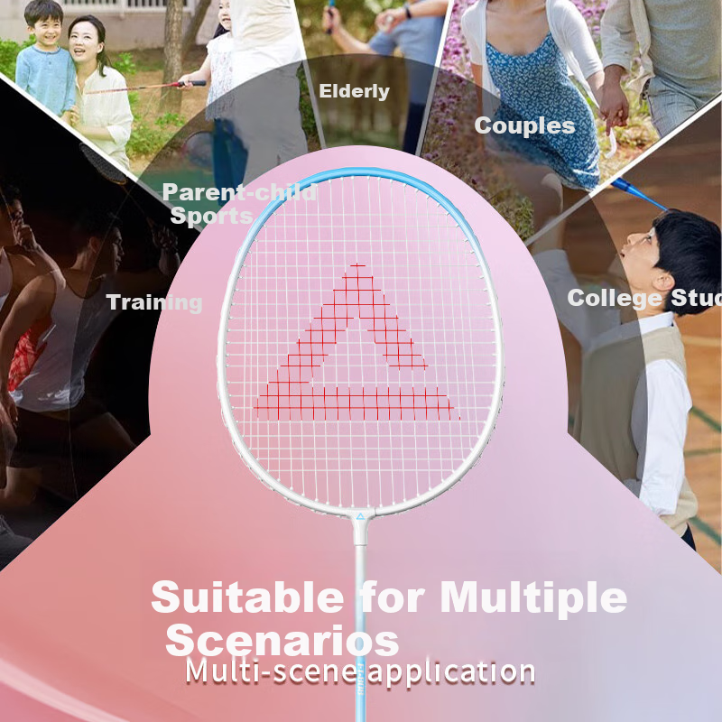 Li-Ning Badminton Racket Set with Anti-Breaking Ultra Light Iron Aluminum Racket...