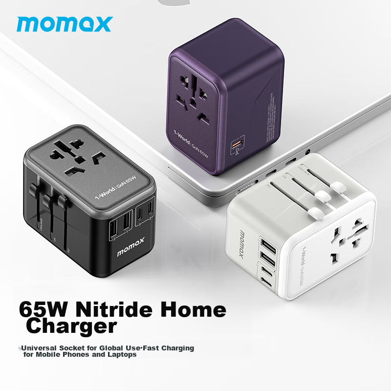 Momi PD65W Fast Charging Global Universal Adapter Travel Socket / International...