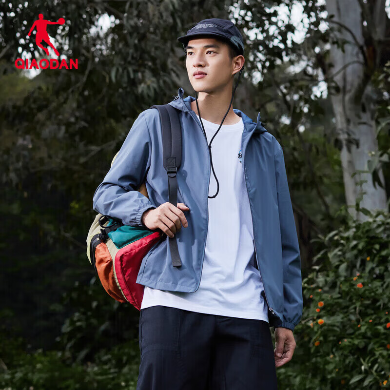 Jordan Men's 2025 Spring Hooded Jacket Outdoor Waterproof Windbreaker Men's Outd...