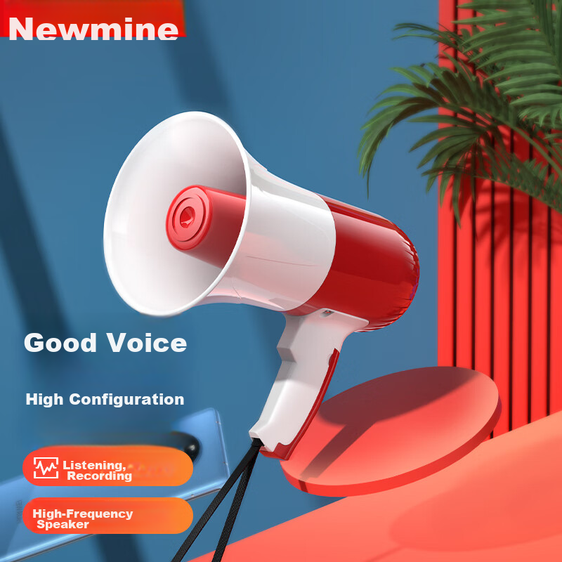 Newman 639U Large Horn Amplifier, Handheld Megaphone, Recording Speaker, Outdoor...