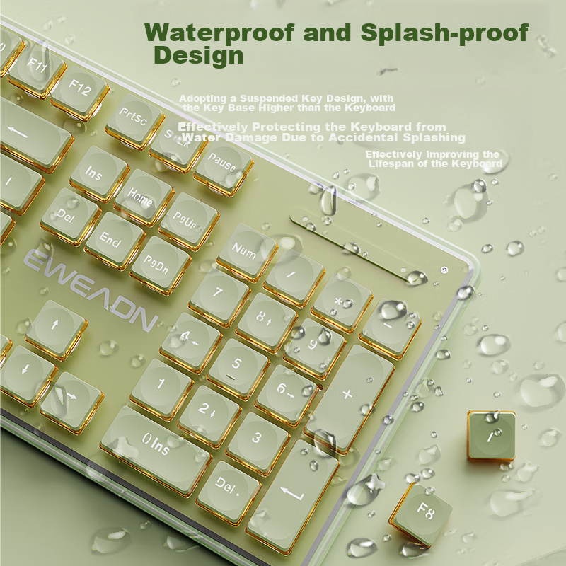 Qianxingzhe V3104 Wireless Keyboard And Mouse Set, Bluetooth Dual-Mode, Silent M...