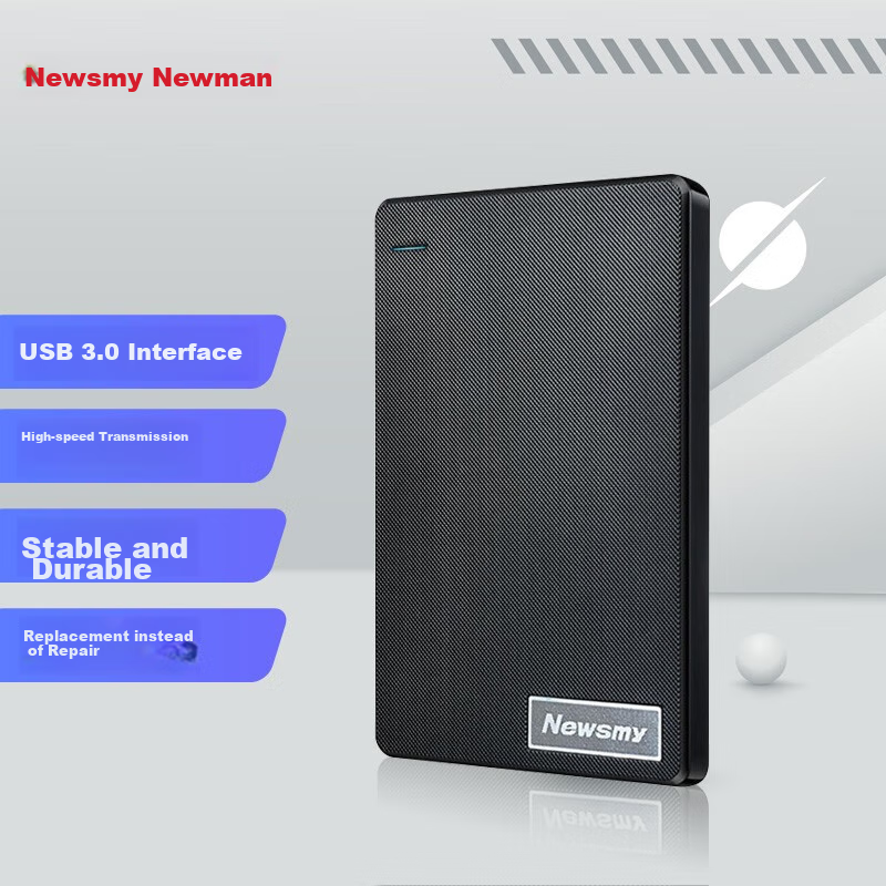 Newsmy 500GB External Hard Drive, Mechanical, Qingfeng Plastic Series, USB3.0, 2...