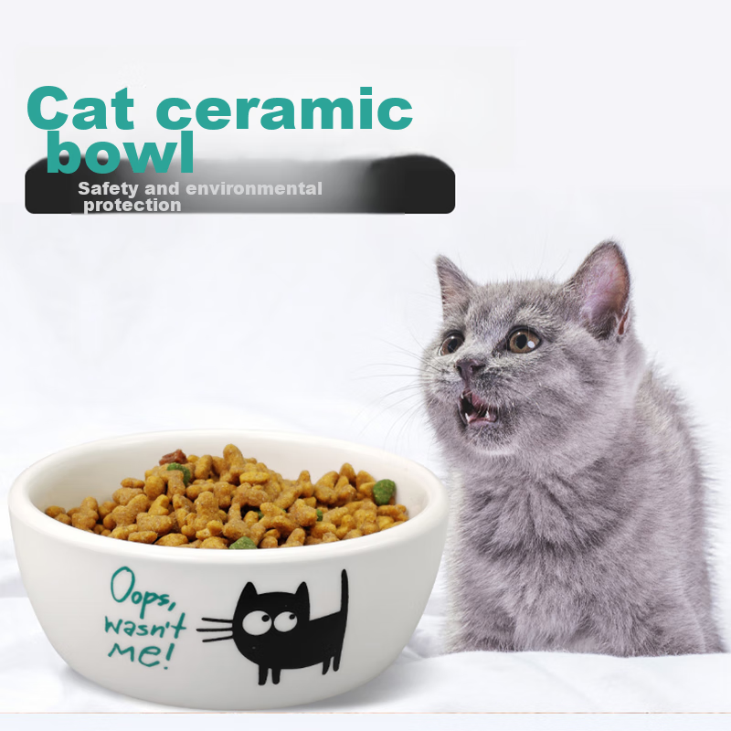 Pilot Cat Bowl Ceramic Dog Bowl Pet Bowl Food Dish Cat Water Bowl Ceramic Feedin...
