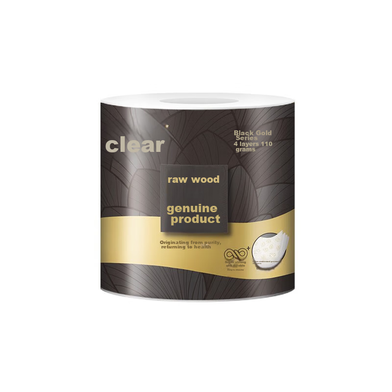 Qingfeng Youxin Toilet Paper, Black Gold Series, 4-Ply 110g*30 Rolls, Bathroom T...
