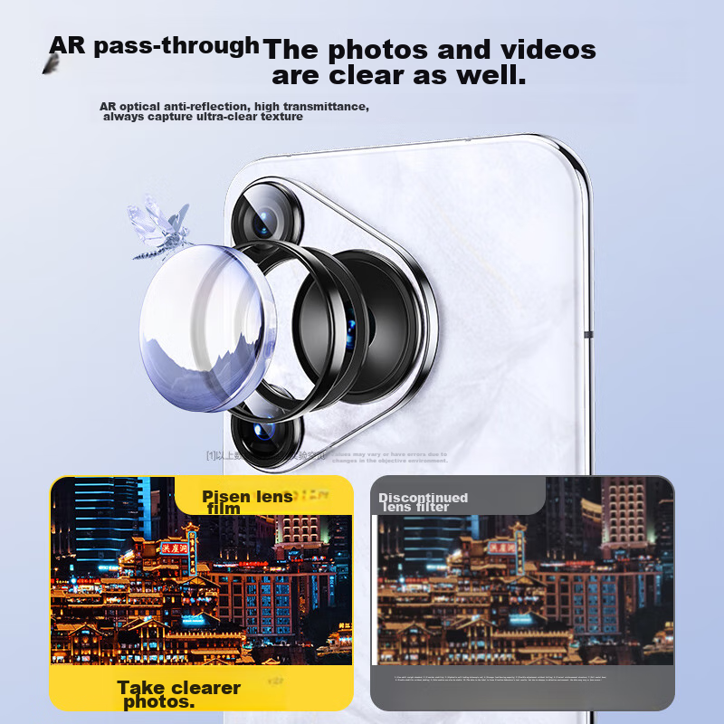 PISEN Lens Protector for Huawei Pura70pro, P70pro/+ Rear Camera Phone Protective...