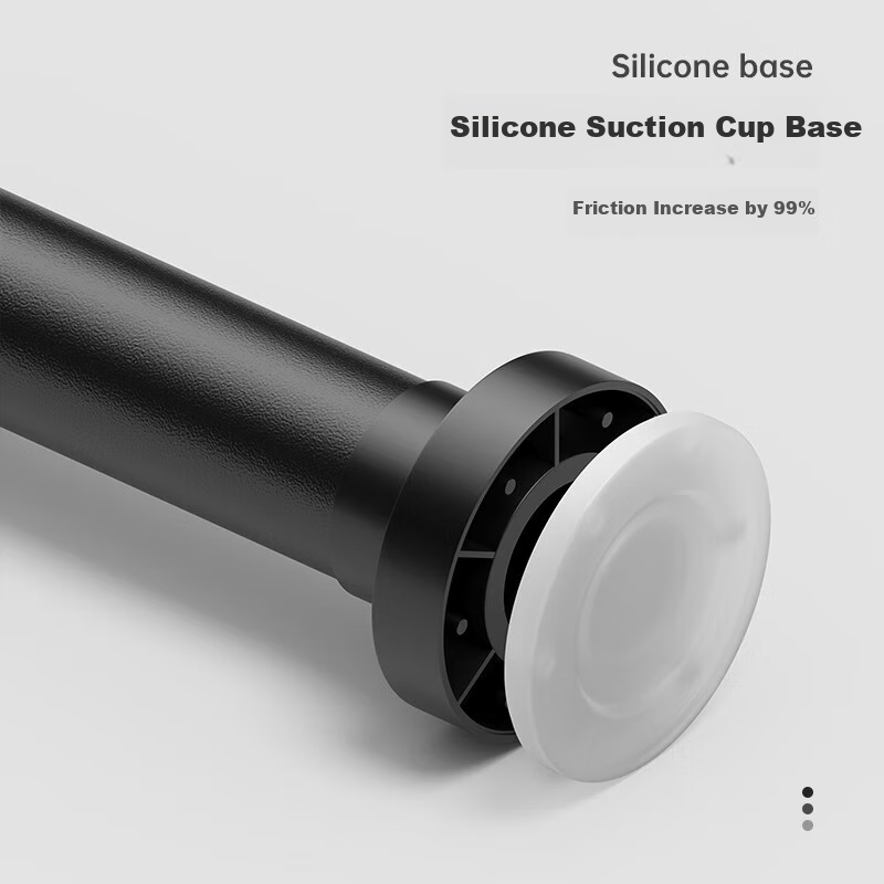 MUYA No-Drill Extendable Clothes Drying Rod, Balcony Hanging Rod, No-Nail Curtai...