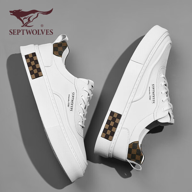 SEPTWOLVES Men's Sneakers, 618 Men's Shoes, Casual Shoes for Men, Men's Leather...