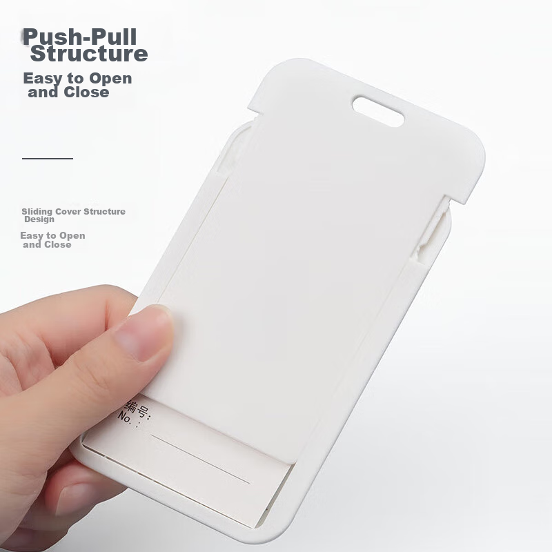 Comix ABS Vertical Tie-Style ID Card Holder, Employee Badge Holder, Bus Card Hol...