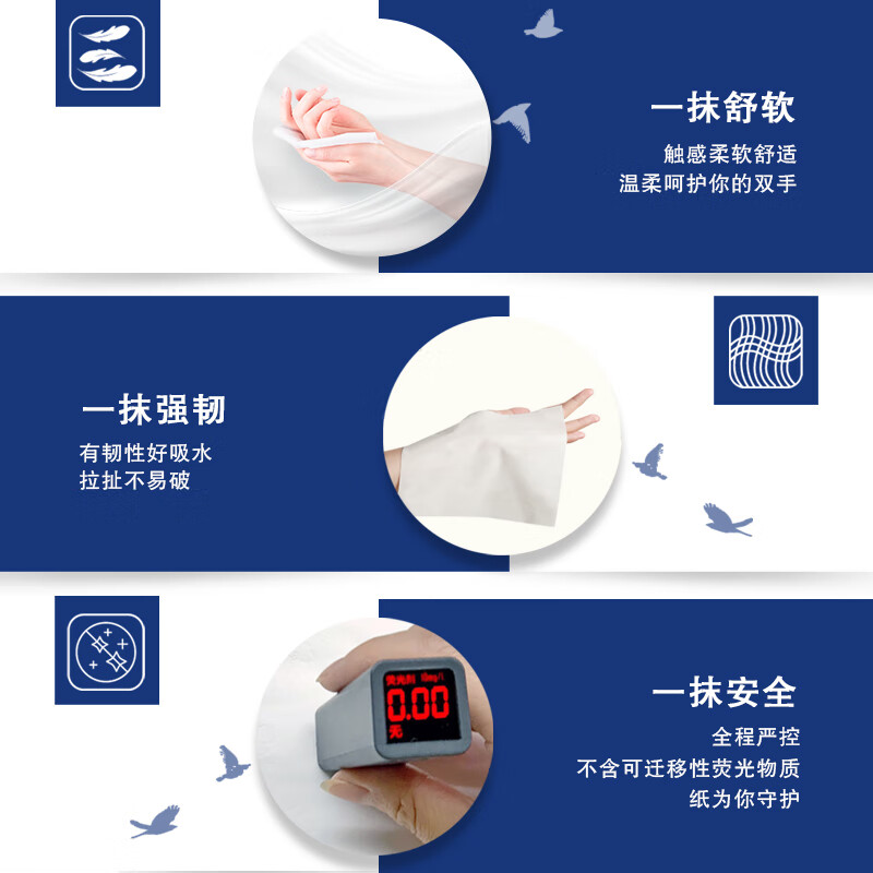 Qingfeng 2-ply 200-sheet hand wiping paper 1*20 packs L size commercial hotel ki...