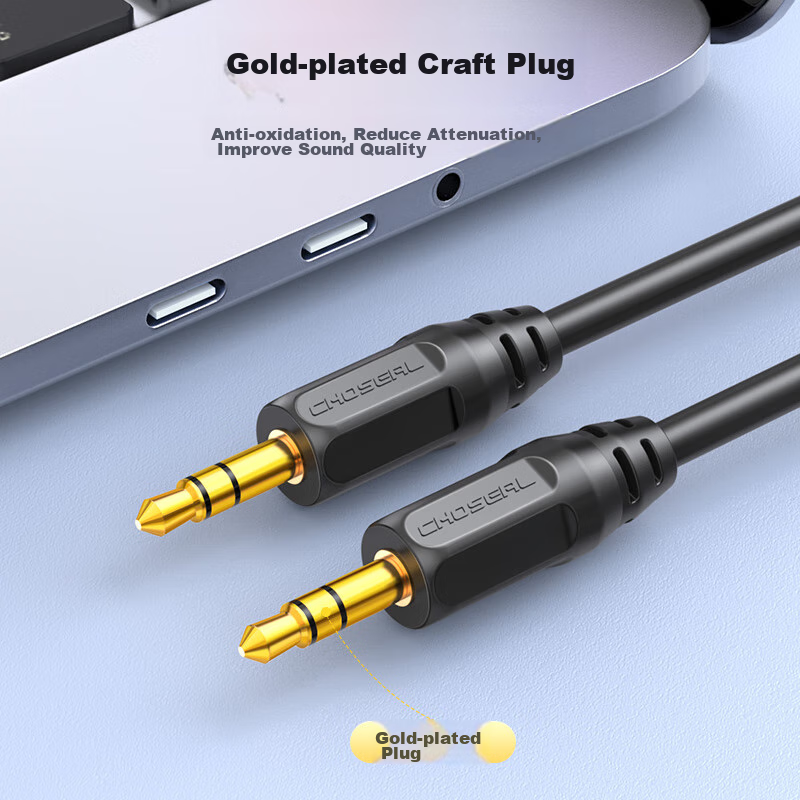 Akihabara (CHOSEAL) Car AUX Audio Cable, 3.5mm to 3.5mm Headphone Adapter Cable,...