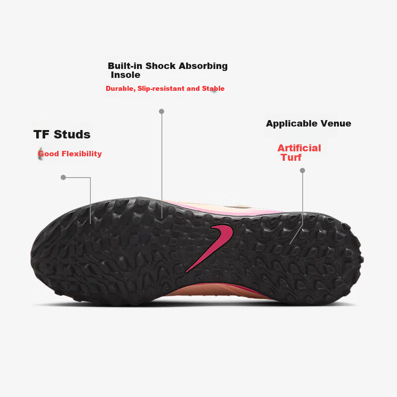 NIKE Men's Football Shoes PHANTOM GX II Athletic Shoes FJ2577-800 Deep Red/Black...