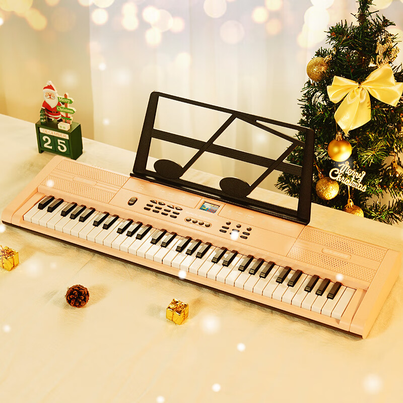 QIAO WA BAO BEI Electronic Keyboard, Children's Mini Piano, 2-Year Baby Toy, Gir...