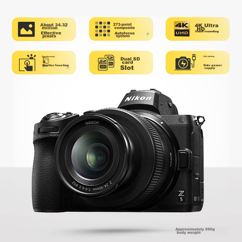 Nikon Z5 Full-Frame Mirrorless Camera, Mirrorless Kit (Z 24-50mm F/4-6.3 Mirrorl...