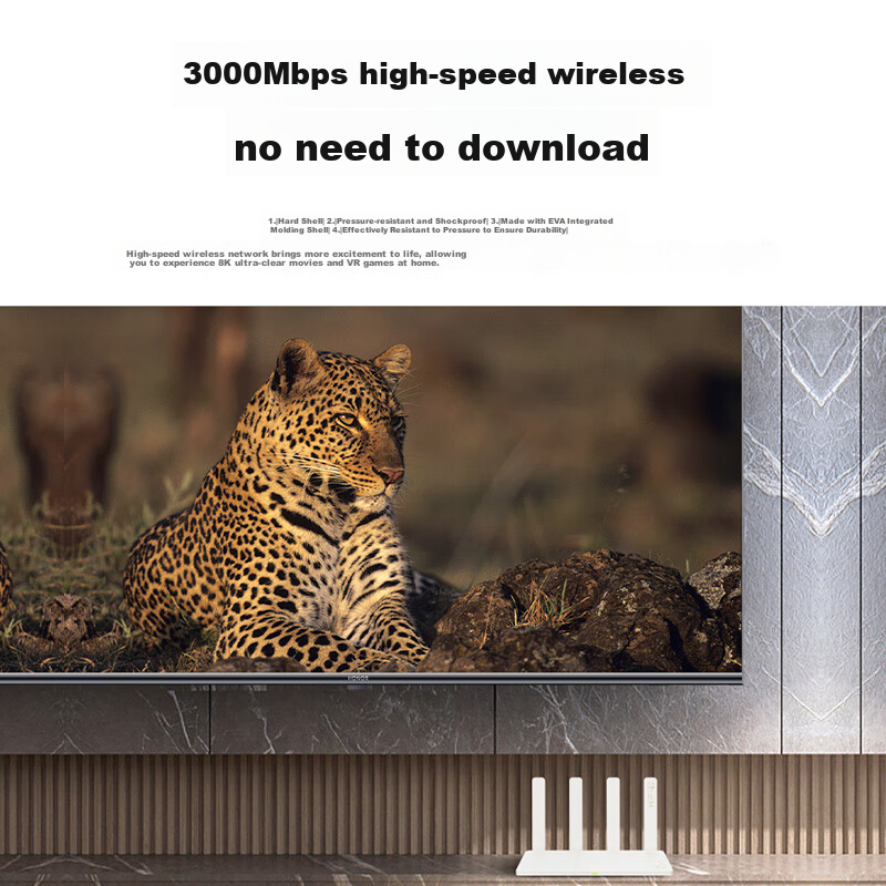 HONOR Router 4 WiFi 6 Gigabit Router AX3000 Online Class Gaming Acceleration Mul...
