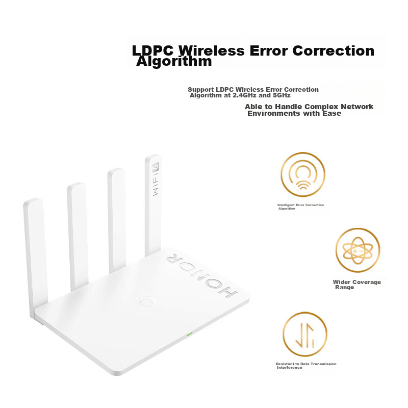 HONOR Router 4 WiFi 6 Gigabit Router AX3000 Online Class Gaming Acceleration Mul...