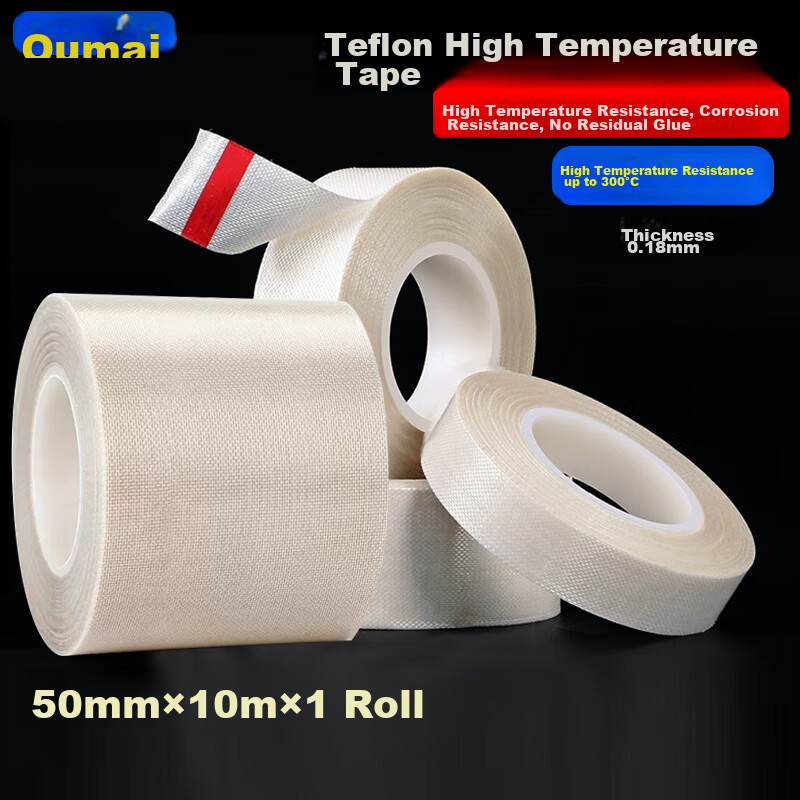 Oumai Teflon Heat-Resistant Tape, Teflon Insulation Tape, High Temperature Resis...