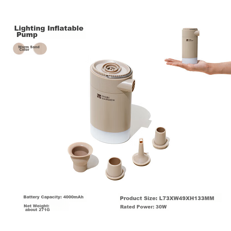 MOBIGARDEN Inflatable Pump, Outdoor Camping Portable Air Mattress Pump, Canghai...