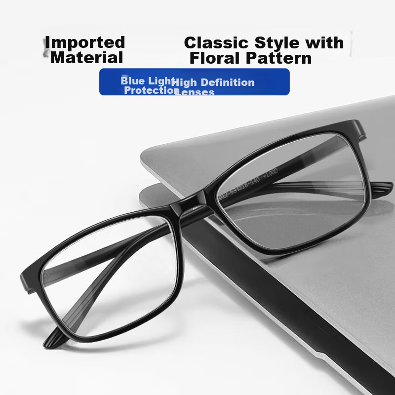 Ouna Reading Glasses for Men And Women, High Definition TR Anti-Blue Light Readi...