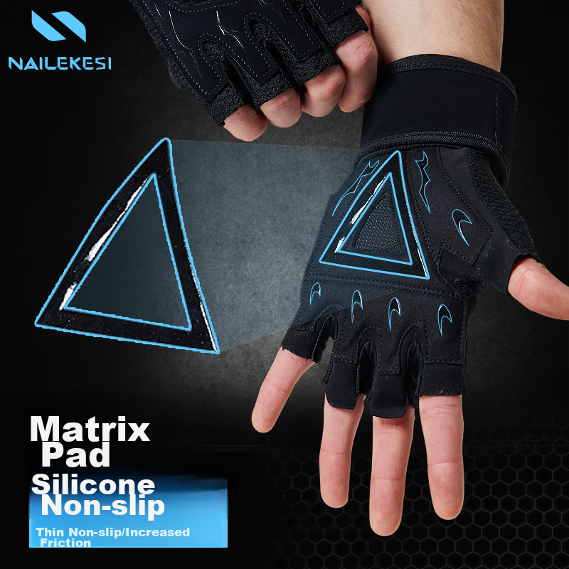 Nailikesi Fitness Gloves with Wrist Guards, Tactical Training, Pre-Exercise Non-...