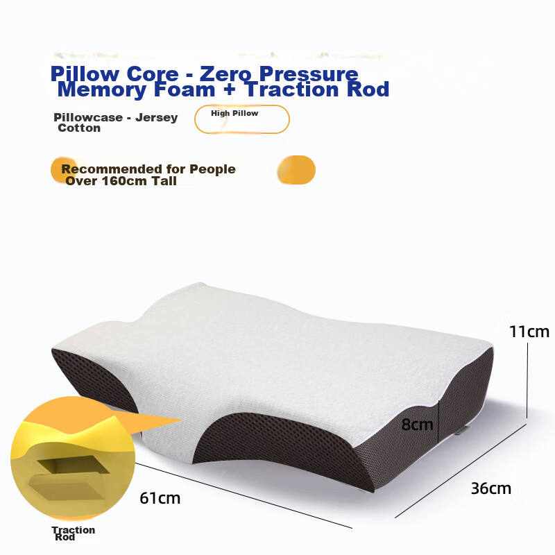 Noyoke Memory Foam Pillow, Slow Rebound, Deep Sleep-Specific Function, Dual-Use,...