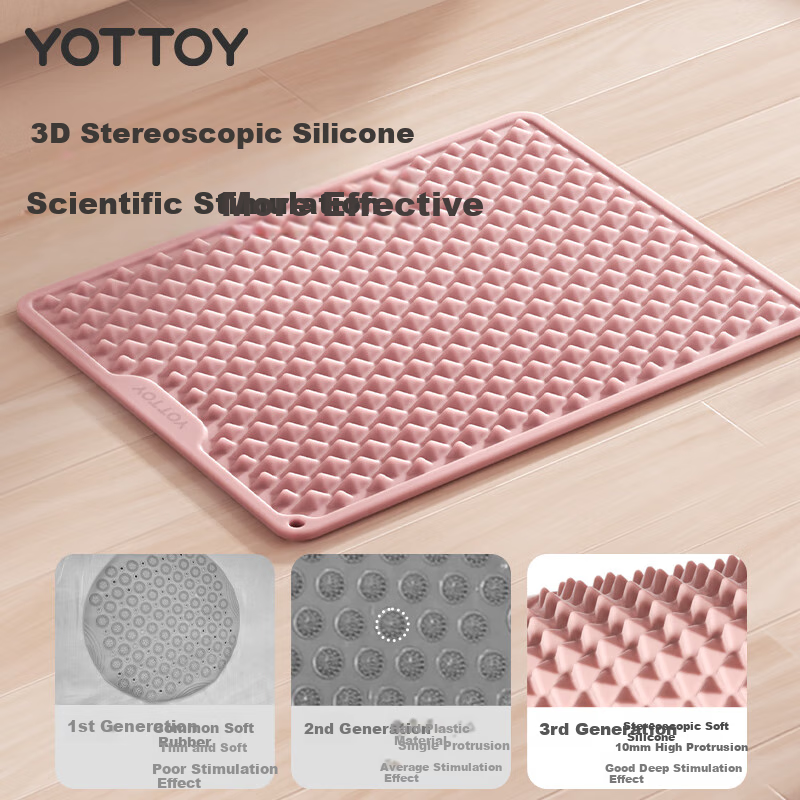 Soft Silicone Acupressure Plate for Slow Running, Special Foot Massage Mat for I...