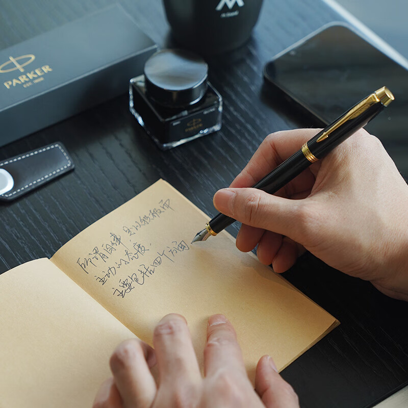 【New Year Gift】PARKER Stainless Steel Pen Signature Pen Business Office Custom...