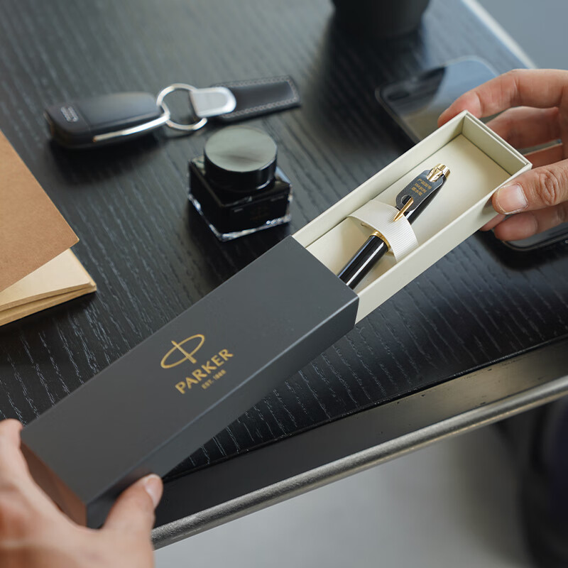 【New Year Gift】PARKER Stainless Steel Pen Signature Pen Business Office Custom...