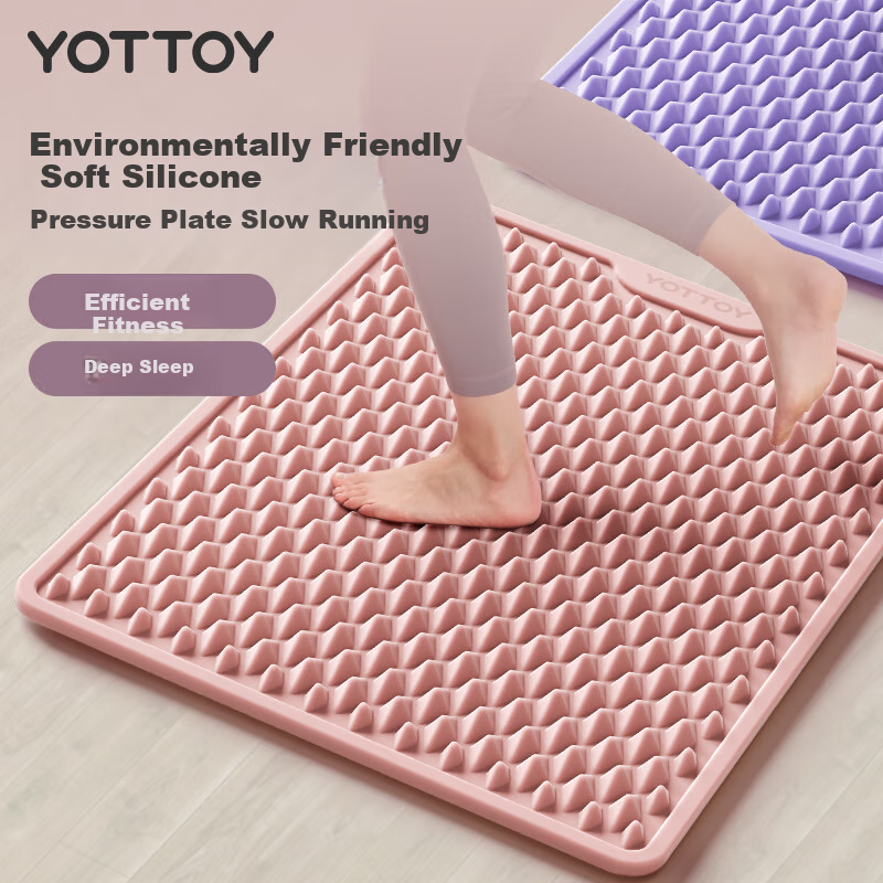 Soft Silicone Acupressure Plate for Slow Running, Special Foot Massage Pad for I...