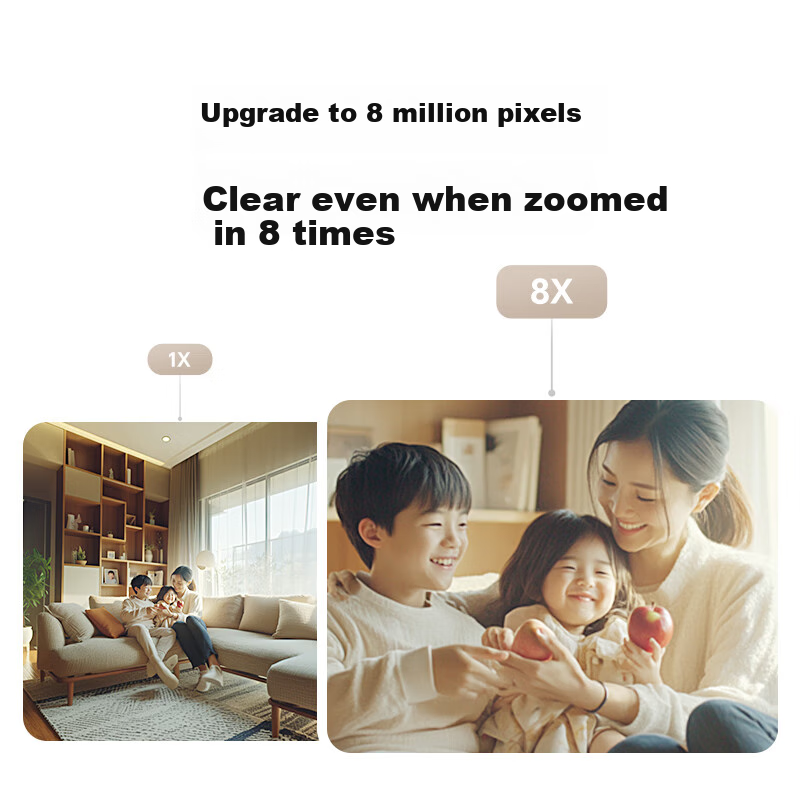 Honor Selected Xiaopai Smart Camera 2, 8MP 4K Ultra-Clear Indoor Home Camera, Re...