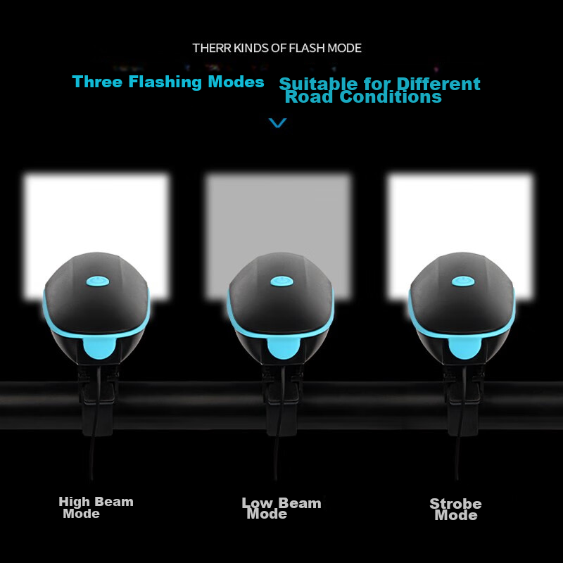 Cavalry Bicycle USB Rechargeable Front Light, High-Intensity Flashlight, Electro...