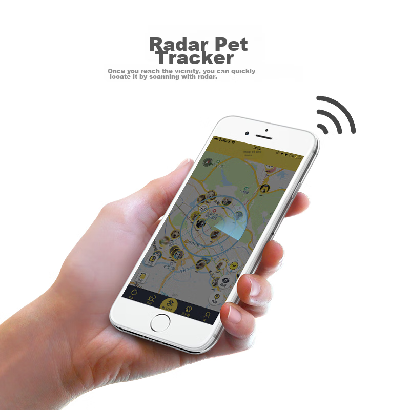 Peibei Pet Dog Cat Locator Anti-Lost Tracker, Wireless GPS Positioning Collar, A...