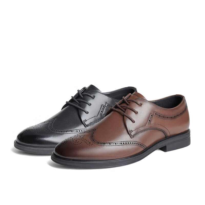 SENDA Men's Business Brogue Oxfords ZYC02CM4 Brown Brogue 40