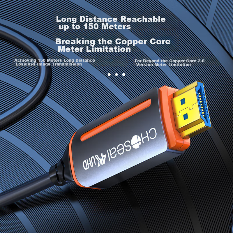 Akihabara (CHOSEAL) Fiber Optic HDMI Cable 2.0 Version, 4K60Hz High-Definition C...