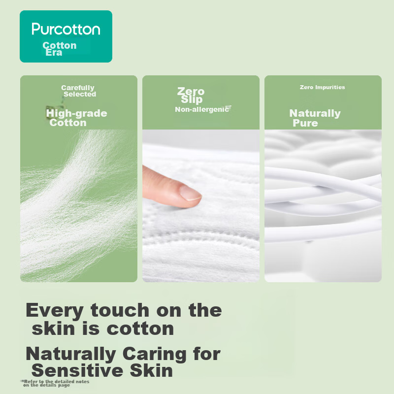 PurCotton Medical-Grade Sanitary Napkins Ultra-Absorbent Series Pure Cotton Ultr...