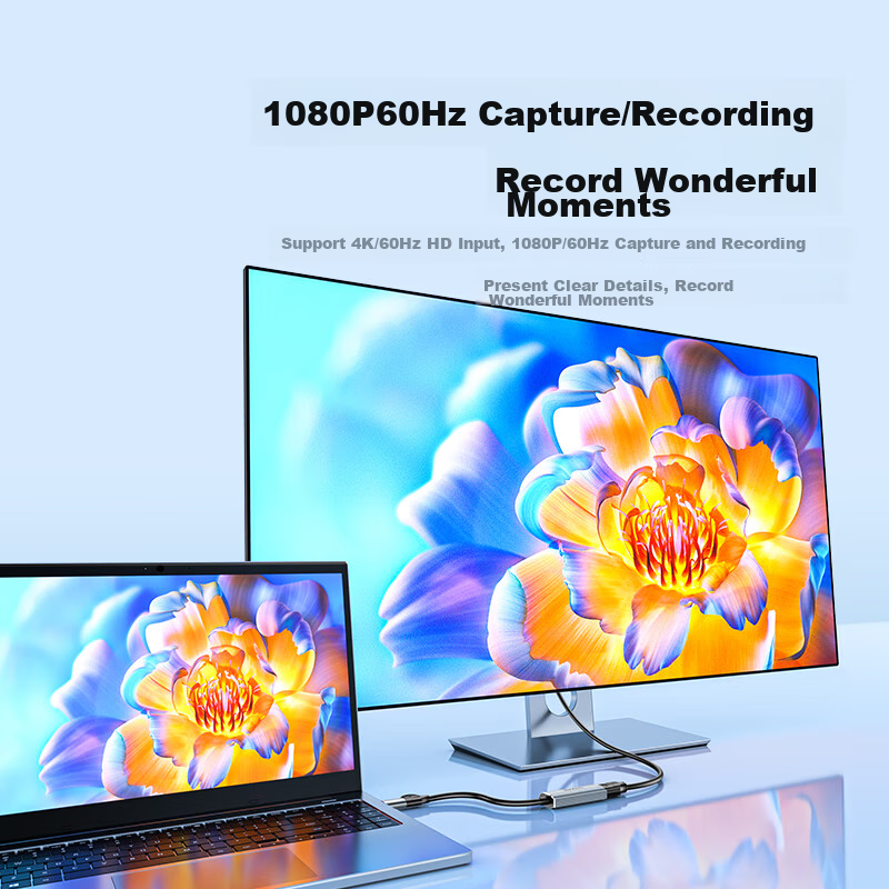 Shanze HDMI Video Capture Card, 4K 60Hz HD Input, for Switch/PS5/NS, Laptops, Sm...